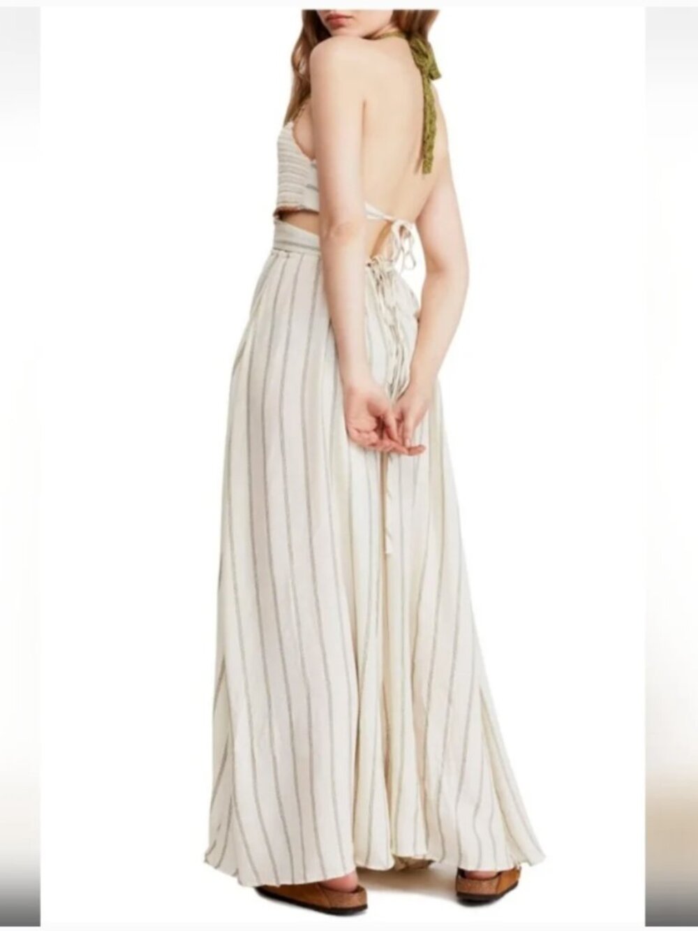 FREE PEOPLE (NWT) Harper Maxi Dress, Crochet, Beach, Size Large - Picture 2 of 10